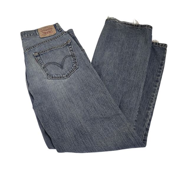 Levi's  559  Relaxed Straight Leg Loose Cotton Denim Men's Blue Jeans Vtg 36x34 - Picture 1 of 14